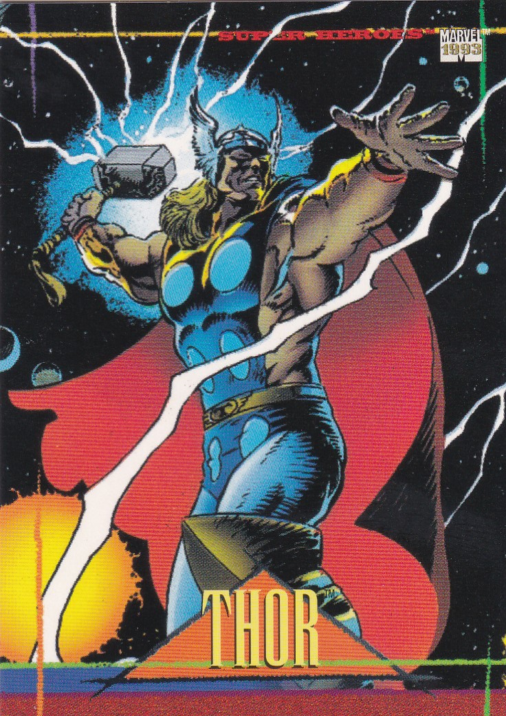 Marvel 1993 Skybox Base Card 053 Thor Arcade Game Cards