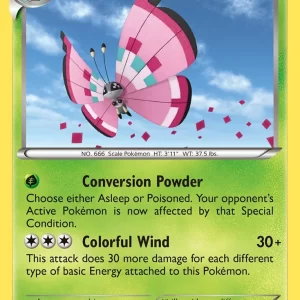 Pokémon XY Card 017 Vivillon (Pink) Standard
